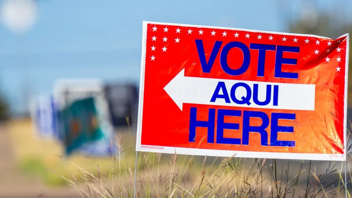 Voting sign
