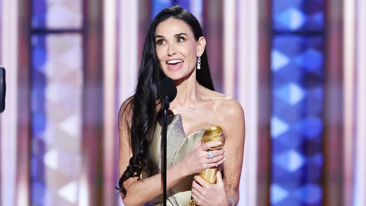 Demi-Moore-Golden-Globe-Win-2025